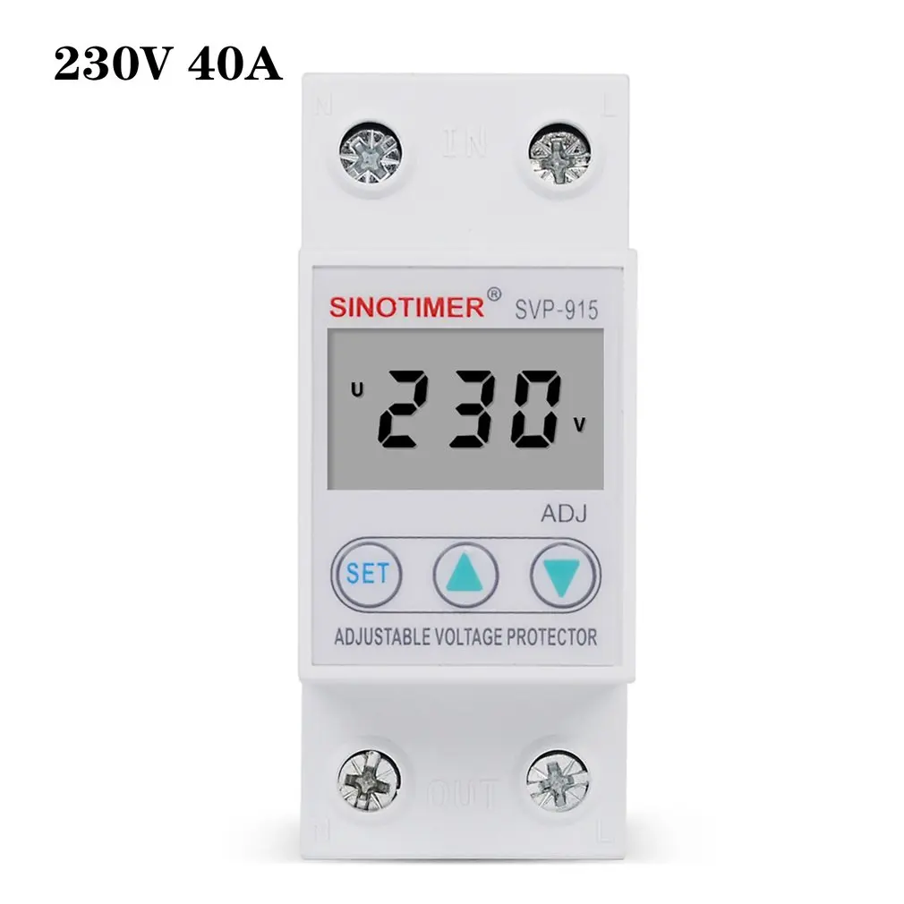 LCD Display 40A 50A 63A 80A Digital Adjustable Low High Voltage Protection Circuit Breaker With Home Surge Protection
LCD Display 40A 50A 63A 80A Digital Adjustable Low High Voltage Protection Circuit Breaker With Home Surge Protection