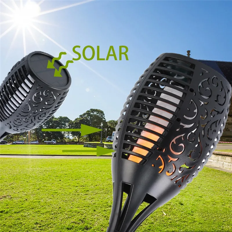 12LED /33LED Solar Garden Light Flickering LED Landscape Light IP65 Waterproof Lawn Lamp Path Lighting Solar Outdoor Lights