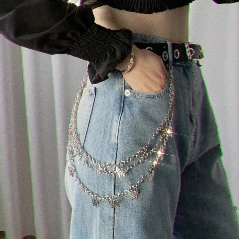 Fashion Multilayer Butterfly Tassel Waist Chain Punk Style Women Belly Chain Body Jewelry Metal Long Chian Hip Hop Jewelry Gifts
Fashion Multilayer Butterfly Tassel Waist Chain Punk Style Women Belly Chain Body Jewelry Metal Long Chian Hip Hop Jewelry Gifts