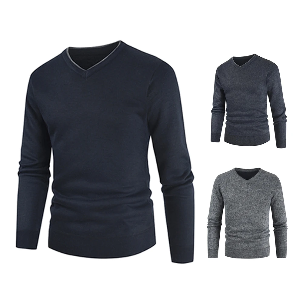 Men's Inner Wear Sweater Classic Polyester V-Neck Women Solid Spring/Autumn Pullover Warm Casual Long Sleeve Basic Daily Shirts
Men's Inner Wear Sweater Classic Polyester V-Neck Women Solid Spring/Autumn Pullover Warm Casual Long Sleeve Basic Daily Shirts