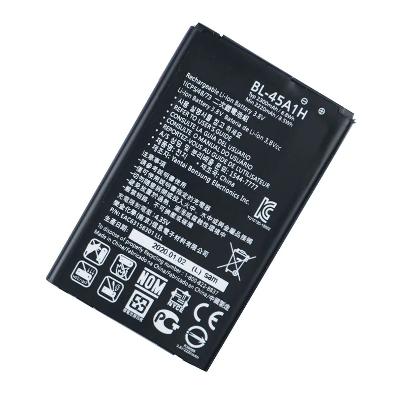 Original K10 Phone Battery FOR LG K10 LTE F670L F670K F670S F670 Q10 K420N 2300mAh BL-45A1H
Original K10 Phone Battery FOR LG K10 LTE F670L F670K F670S F670 Q10 K420N 2300mAh BL-45A1H