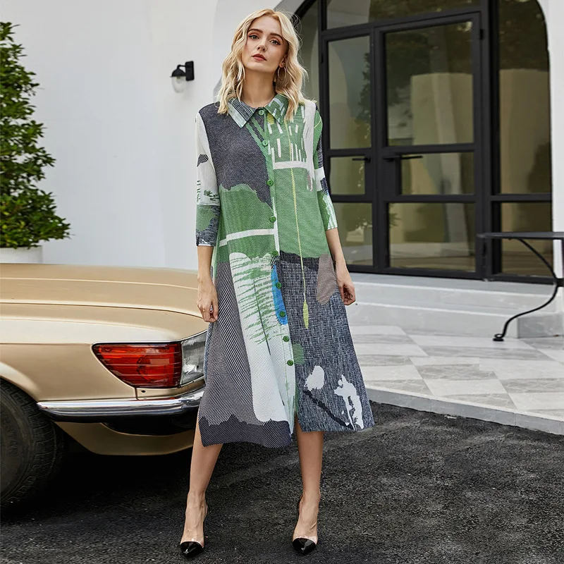 Issey Miyake pleated new ladies dress female 2022 hand-painted printing long-sleeved pleated skirt long skirt female hot style
Issey Miyake pleated new ladies dress female 2022 hand-painted printing long-sleeved pleated skirt long skirt female hot style