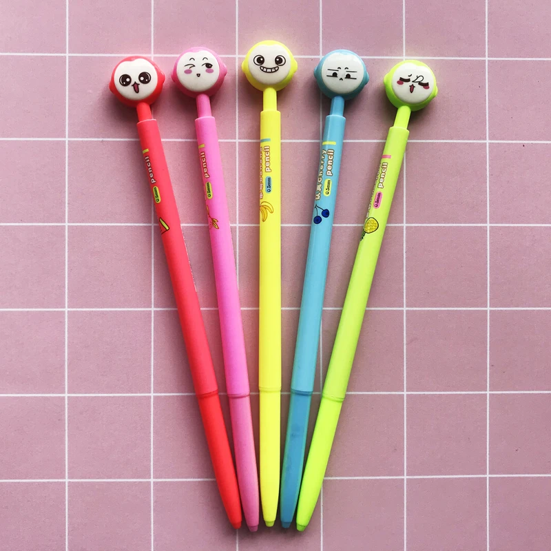 2PCS Cute Monkey And Fruit Press Mechanical Automatic Pencil Writing Drawing School Office Supply Student Stationery
2PCS Cute Monkey And Fruit Press Mechanical Automatic Pencil Writing Drawing School Office Supply Student Stationery