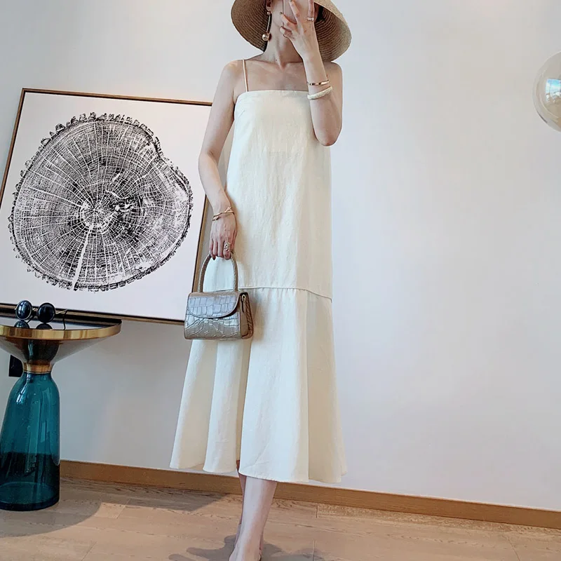 Women Dress Spring/Summer 2020 New Dress Fashionable Casual Solid Color Ruffled Comfortable Suspenders Midi Dress
Women Dress Spring/Summer 2020 New Dress Fashionable Casual Solid Color Ruffled Comfortable Suspenders Midi Dress
