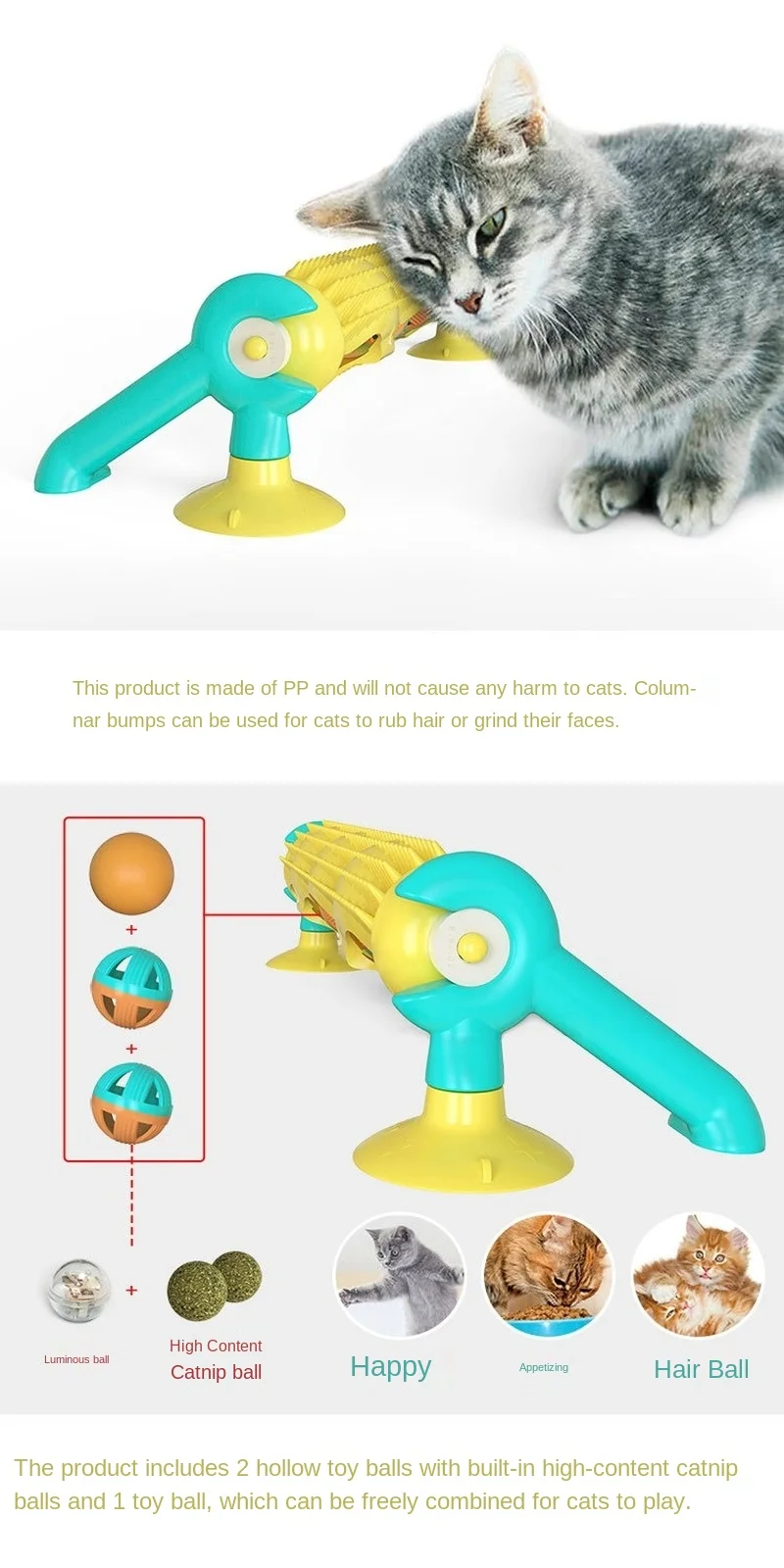 Cat Educational Toy Track Ball Luminous Mint Ball Long Turntable Rubs Hair Artifact Pet Supplies
Cat Educational Toy Track Ball Luminous Mint Ball Long Turntable Rubs Hair Artifact Pet Supplies