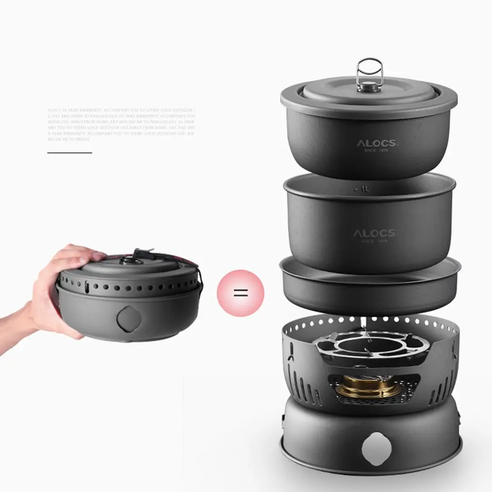 ALOCS CW-C05 Outdoor Camping Portable Kitchenware Set Hiking Picnic Cooking Utensil Stove Pot Bowl Pan Alcohol Stove 10pcs Set
ALOCS CW-C05 Outdoor Camping Portable Kitchenware Set Hiking Picnic Cooking Utensil Stove Pot Bowl Pan Alcohol Stove 10pcs Set