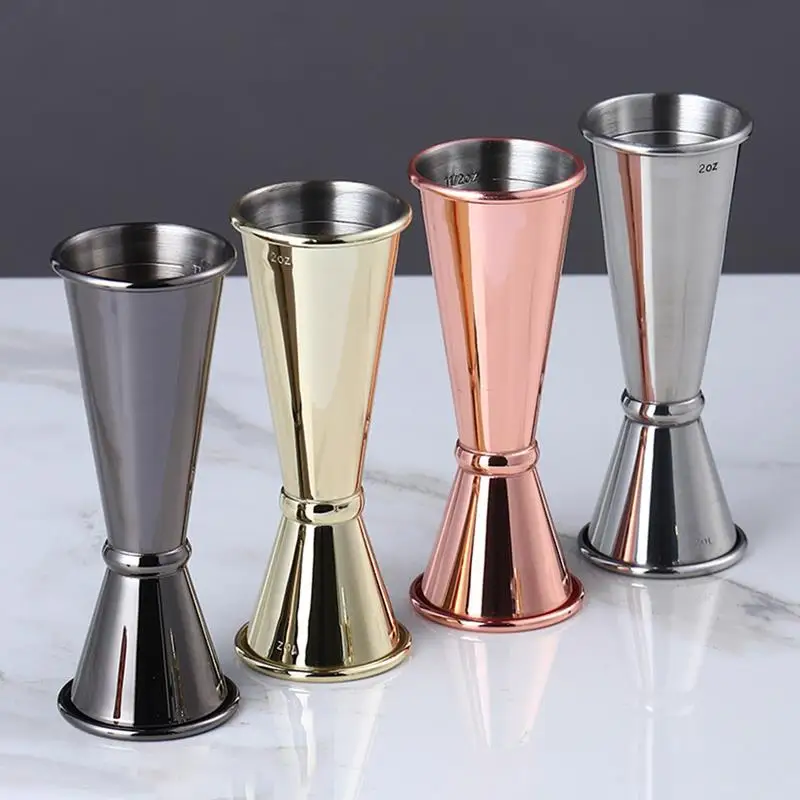 Профессиональный мерный стаканчик из двойной нержавеющей стали для приготовления коктейлей, 30/60 мл 
Профессиональный мерный стаканчик из двойной нержавеющей стали для приготовления коктейлей, 30/60 мл