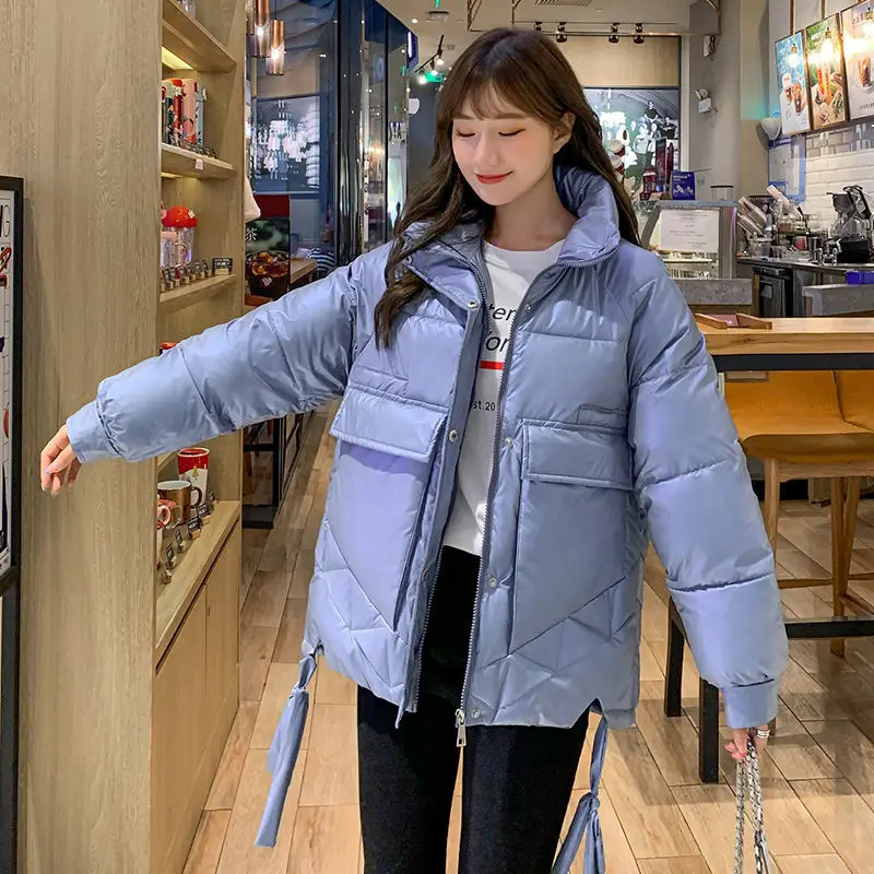 2020 New Winter Parkas Women Jacket Shining Fabric Down Cotton Jacket Casual Female Cotton Padded Jacket Warm Parka Outwear
2020 New Winter Parkas Women Jacket Shining Fabric Down Cotton Jacket Casual Female Cotton Padded Jacket Warm Parka Outwear