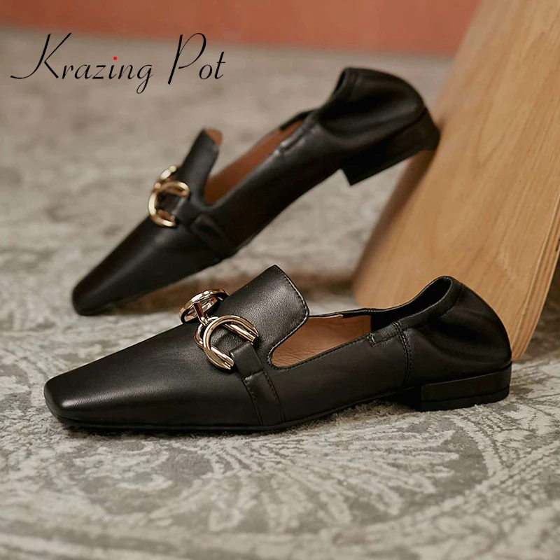 Krazing pot/Большие размеры натуральная кожа с квадратным носком на низком каблуке; Удобные сапоги с металлическим украшением, с глубоким носком...
Krazing pot/Большие размеры натуральная кожа с квадратным носком на низком каблуке; Удобные сапоги с металлическим украшением, с глубоким носком...