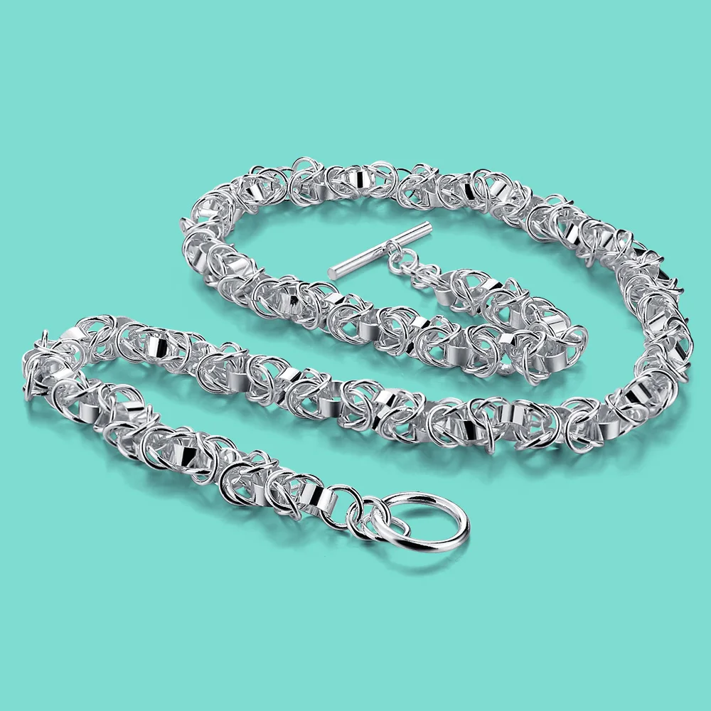 Spring Fashion Men's 53CM Rock Hip Hop Style 925 Sterling Silver Necklace TO Buckle Original Silver 4MM Chain Fine Jewelry Gift
Spring Fashion Men's 53CM Rock Hip Hop Style 925 Sterling Silver Necklace TO Buckle Original Silver 4MM Chain Fine Jewelry Gift