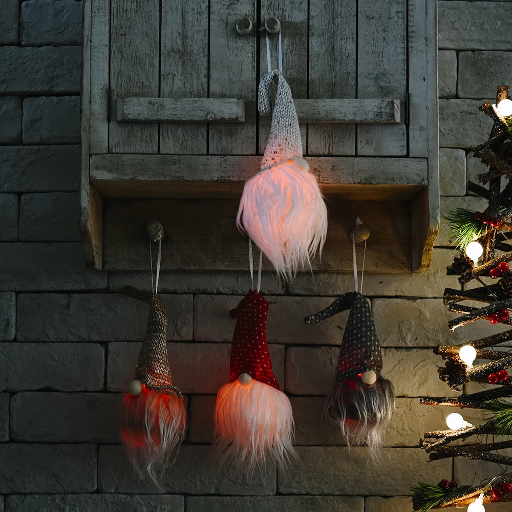Santa Claus dwarf with lights glowing plush doll wool cute ornaments handmade elf toys Christmas family party decoration gifts
Santa Claus dwarf with lights glowing plush doll wool cute ornaments handmade elf toys Christmas family party decoration gifts