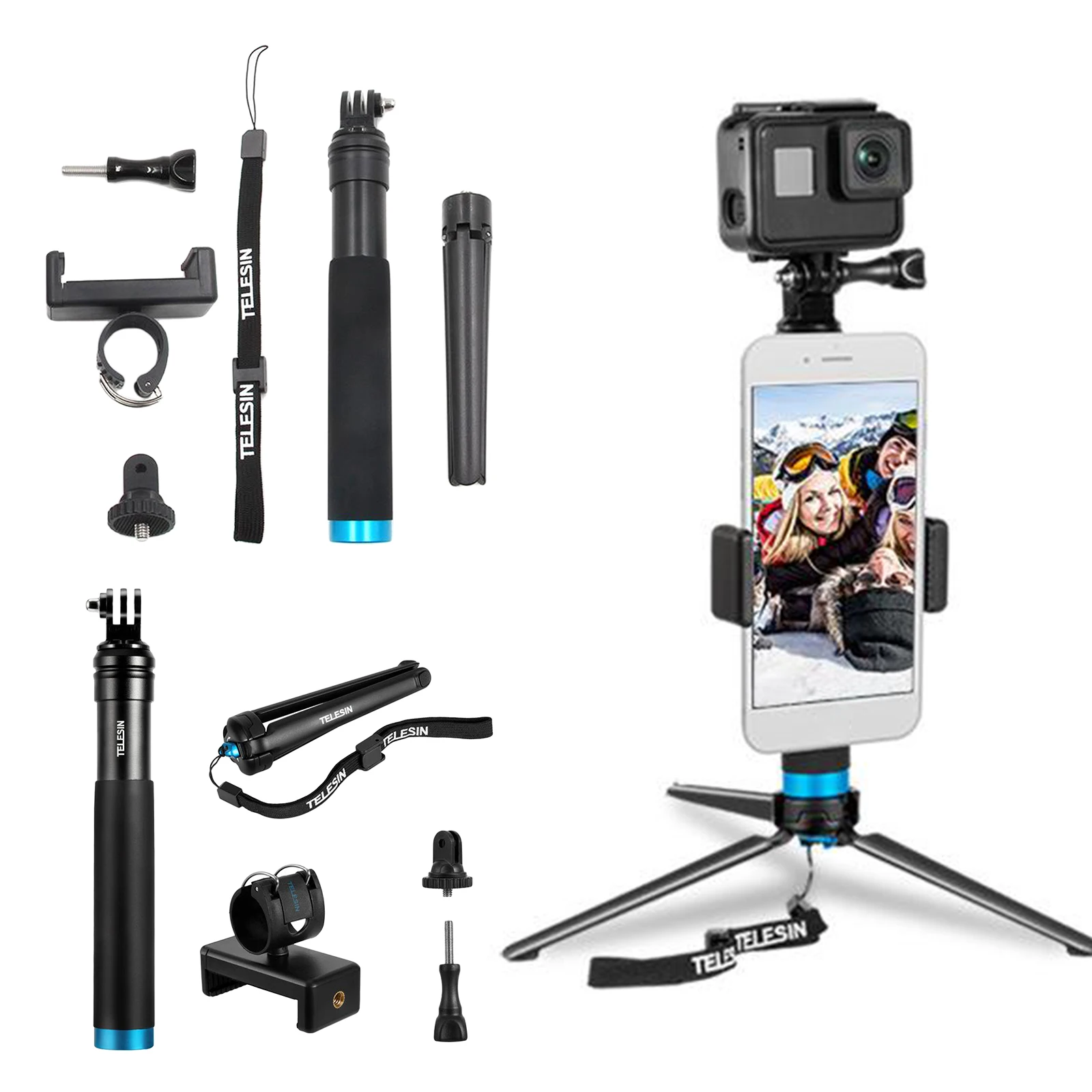 Premium Selfie Stick for 8 7 6 Session, Action Cameras, and Cell Phones and Compact Digital Cameras
Premium Selfie Stick for 8 7 6 Session, Action Cameras, and Cell Phones and Compact Digital Cameras