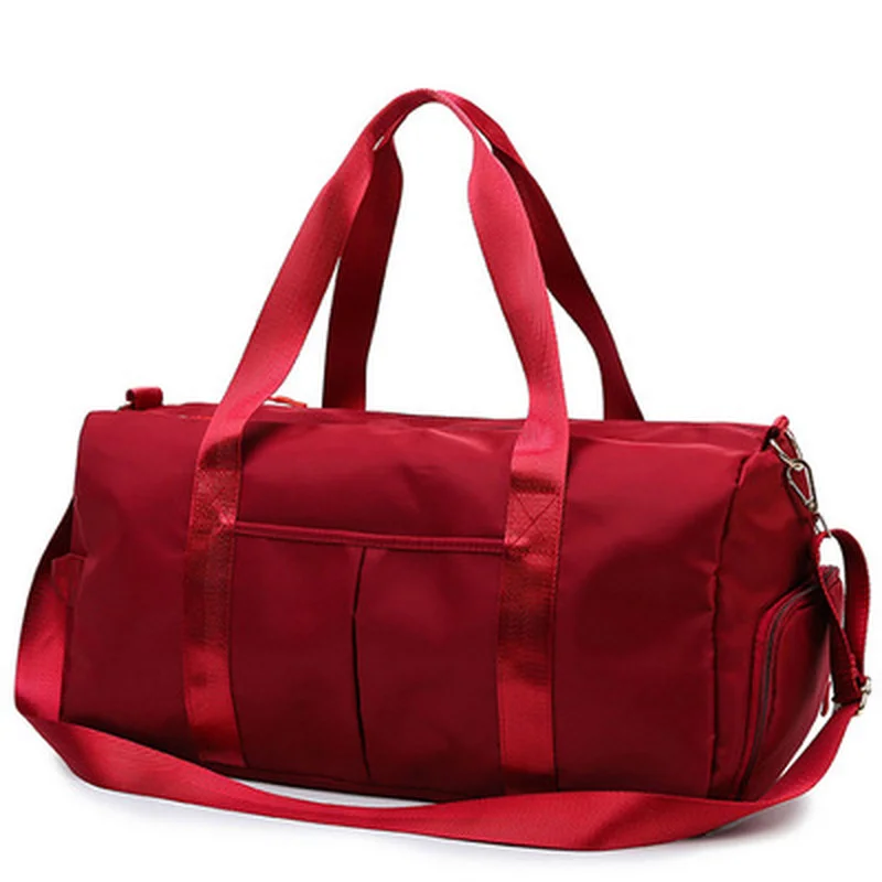 Outdoor Waterproof Nylon Sports Gym Bags Men Women Training Fitness Travel Handbag Yoga Mat Sport Bag with shoes Compartment 
Outdoor Waterproof Nylon Sports Gym Bags Men Women Training Fitness Travel Handbag Yoga Mat Sport Bag with shoes Compartment