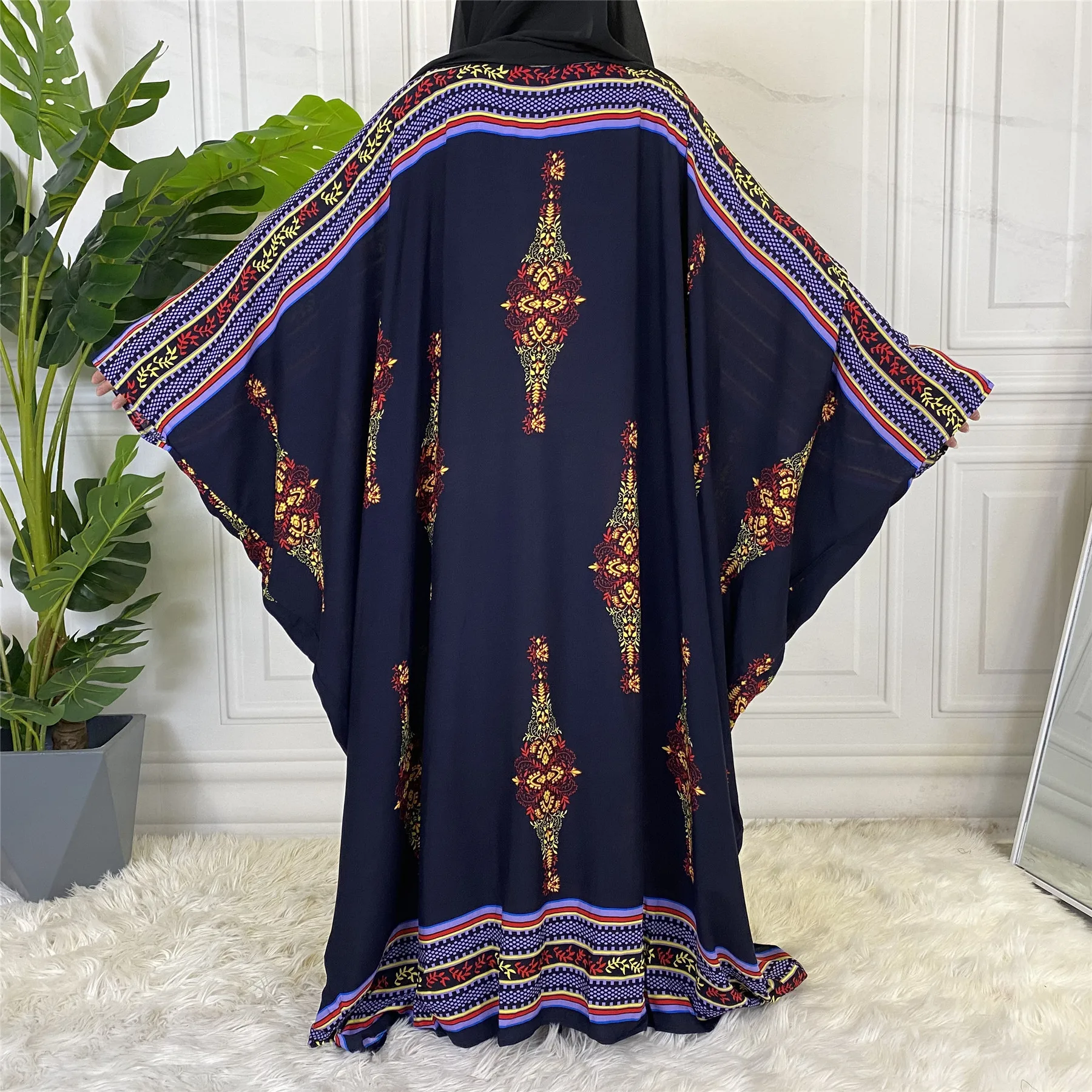 Eid Turkey Muslim Dress Women Bat Sleeve Loose Morccan Kaftan Jubah Robe Abaya Hijab Vestidos Mujer Islamic Clothing Duabi Arab
Eid Turkey Muslim Dress Women Bat Sleeve Loose Morccan Kaftan Jubah Robe Abaya Hijab Vestidos Mujer Islamic Clothing Duabi Arab