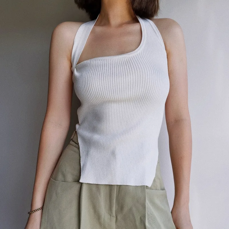 TVVOVVIN French Irregular Halterneck Vest Sexy Open Back Stretch Slimming Retro Solid Casual Fashionable Knit Top Fpr Wpman N7IY
TVVOVVIN French Irregular Halterneck Vest Sexy Open Back Stretch Slimming Retro Solid Casual Fashionable Knit Top Fpr Wpman N7IY