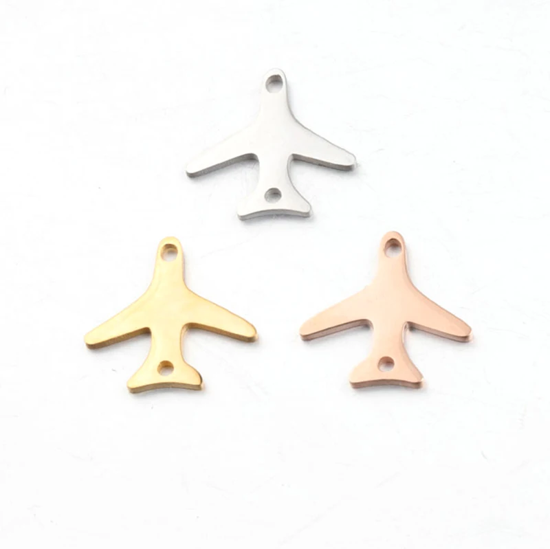 Airplane Double Holes Pendant Stainless Steel High Polish Small Aeroplane Fit DIY Necklace Bracelet Jewelry Connector Findings
Airplane Double Holes Pendant Stainless Steel High Polish Small Aeroplane Fit DIY Necklace Bracelet Jewelry Connector Findings