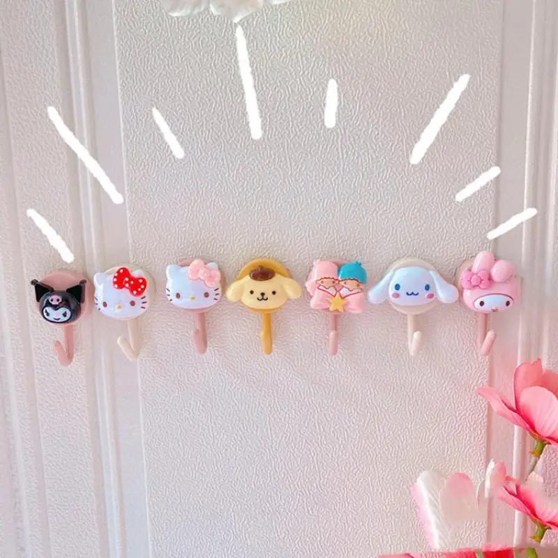 Kawaii Sanriod Anime Accessories Series Mymelody Kuromi Onpompurin Kitty Cinnamoroll Cartoon Doll Decoration Seamless Hook
Kawaii Sanriod Anime Accessories Series Mymelody Kuromi Onpompurin Kitty Cinnamoroll Cartoon Doll Decoration Seamless Hook