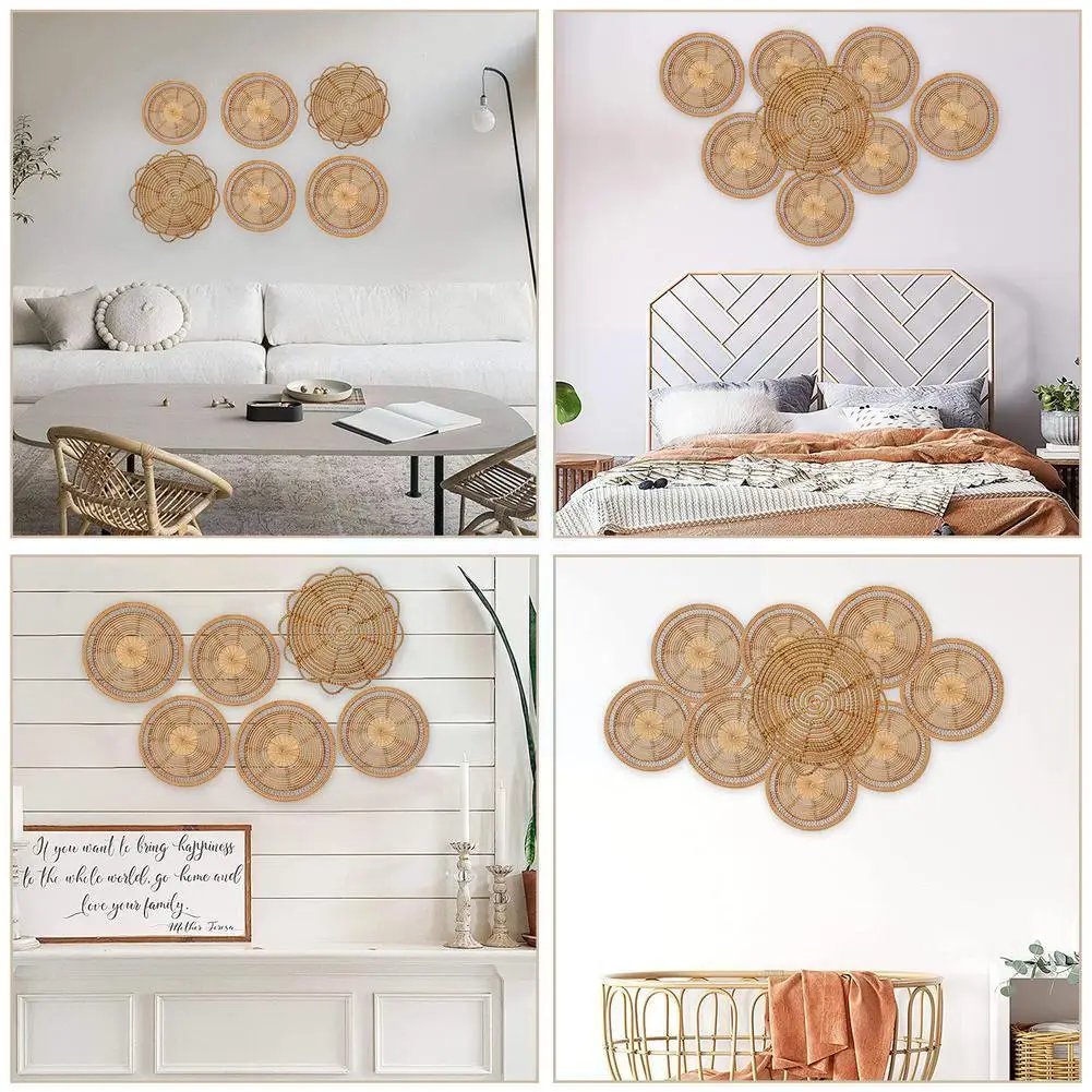 Integrated Bamboo Mat for Decorating Kitchen Hand-woven Rattan Wall Hanging Decoration Wholesale Placemat Fruit Coffee Tea Z8V0
Integrated Bamboo Mat for Decorating Kitchen Hand-woven Rattan Wall Hanging Decoration Wholesale Placemat Fruit Coffee Tea Z8V0