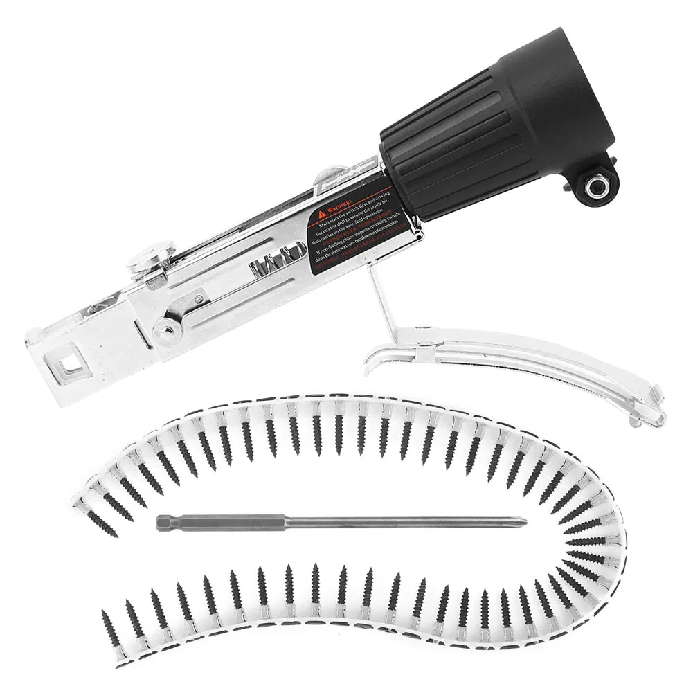 Automatic Chain Nail Machine Electric Drill Accessory Hardware Woodworking Tool Adjustable
Automatic Chain Nail Machine Electric Drill Accessory Hardware Woodworking Tool Adjustable