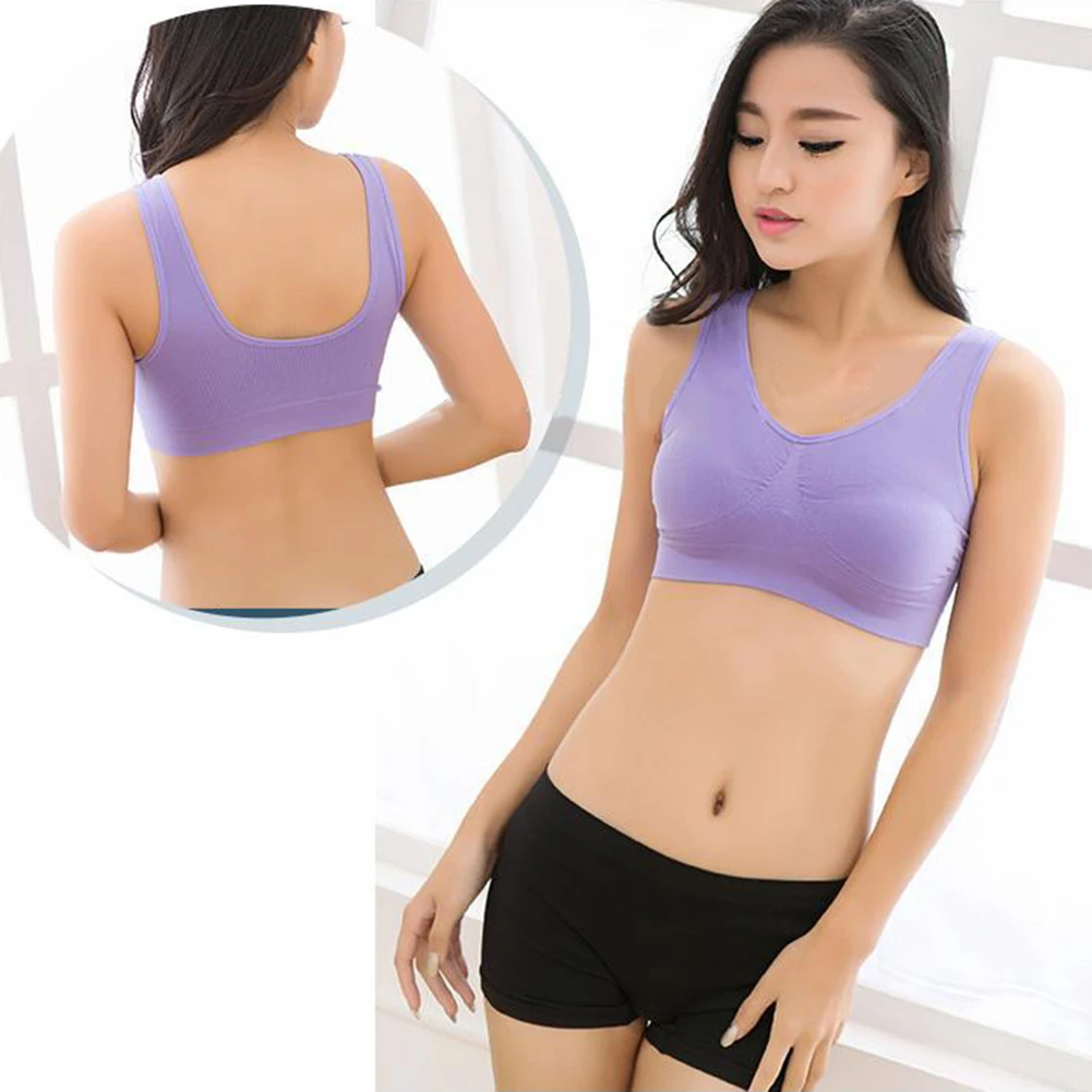 Seamless Sports Bra Women Fitness Top Bra Women Solid Color Wireless Padded Quick Dry Sports Bra Workout Underwear Sport Bra Top 
Seamless Sports Bra Women Fitness Top Bra Women Solid Color Wireless Padded Quick Dry Sports Bra Workout Underwear Sport Bra Top
