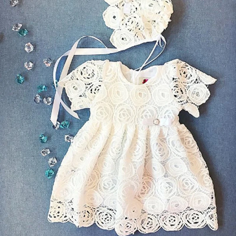 Новое платье для маленьких девочек от 0 до 24 месяцев белое кружевное платье-пачка