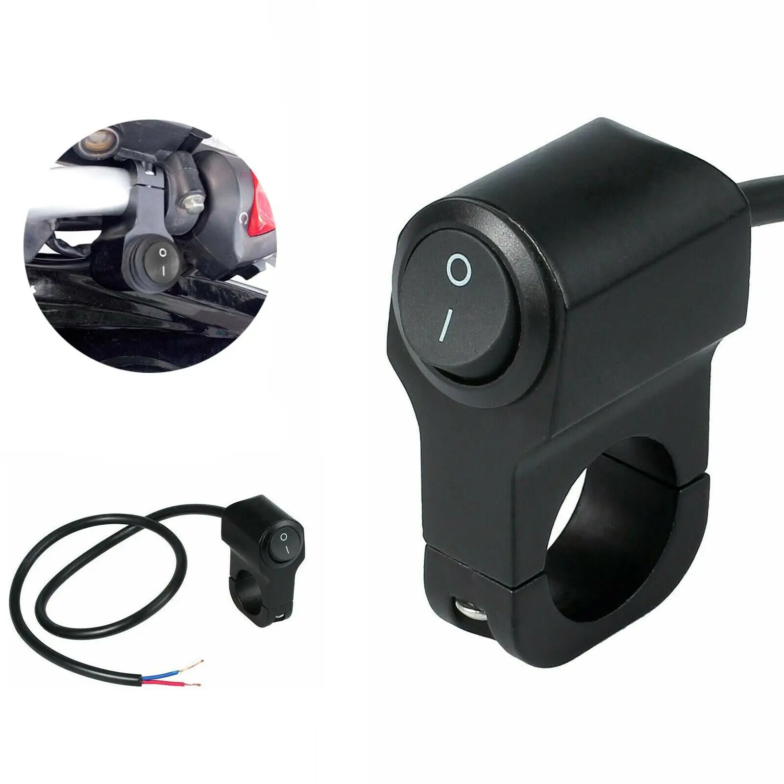 On / Off Motorcycle handlebar switch 12V Waterproof ATV Headlight Fog Light 1pcs Red(positive).Blue(negative)
On / Off Motorcycle handlebar switch 12V Waterproof ATV Headlight Fog Light 1pcs Red(positive).Blue(negative)