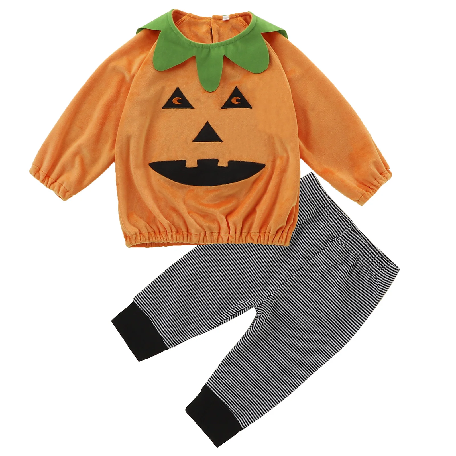 Halloween Costume Toddler Baby Clothes Outfits Long Sleeve Crew Neck Pumpkin Tops Striped Pants Children's Clothing Set 2Pcs 
Halloween Costume Toddler Baby Clothes Outfits Long Sleeve Crew Neck Pumpkin Tops Striped Pants Children's Clothing Set 2Pcs