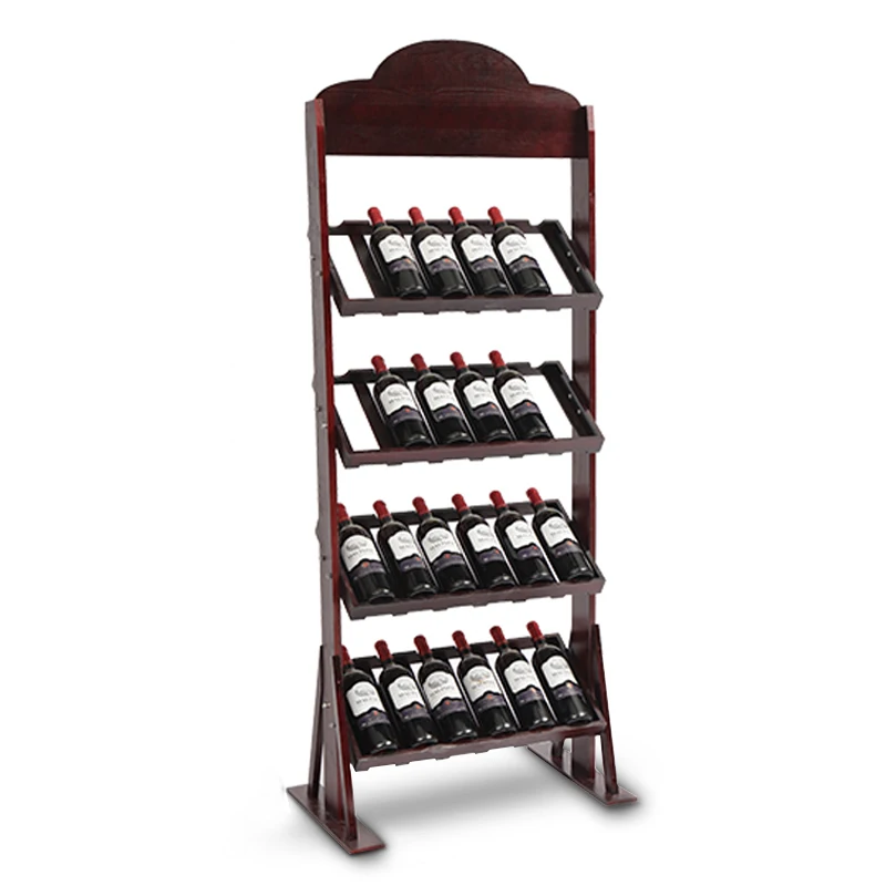 Wine Rack Solid Wood Display Cabinet Shelf Creative European Ornaments Floor Home Custom Wooden Frame
Wine Rack Solid Wood Display Cabinet Shelf Creative European Ornaments Floor Home Custom Wooden Frame