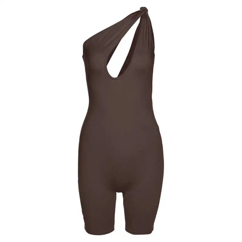 Summer Streetwear Bodycon Sleeveless Romper Women Outfit Playsuit Hollow Out One Shoulder Rompers Short Jumpsuit
Summer Streetwear Bodycon Sleeveless Romper Women Outfit Playsuit Hollow Out One Shoulder Rompers Short Jumpsuit