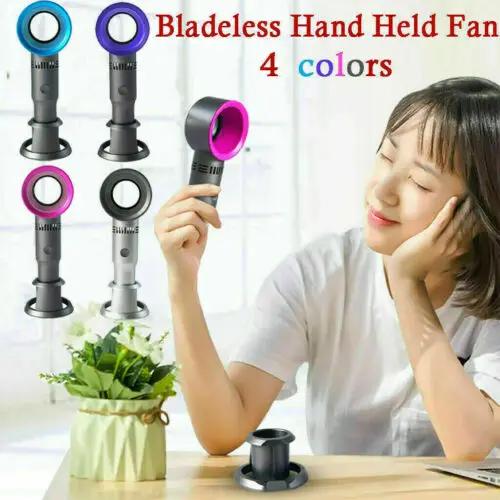 Portable USB Charging Handheld Fan 3 Gear Rechargeable Bladeless Wind Cooler with Cellphone Mount Pink/Purple/Blue/Silver Gray
Portable USB Charging Handheld Fan 3 Gear Rechargeable Bladeless Wind Cooler with Cellphone Mount Pink/Purple/Blue/Silver Gray