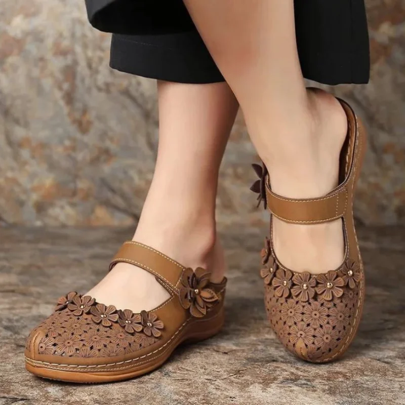 Women Wedge Sandals Premium Fashion Women Sandals Vintage Anti-slip Leather Casual Female Platform Shoes Female Beach Shoes
Women Wedge Sandals Premium Fashion Women Sandals Vintage Anti-slip Leather Casual Female Platform Shoes Female Beach Shoes