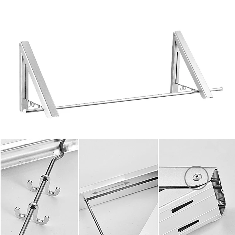Folding Clothes Hanger Foldable Multifunction Wall Mounted Clothes Rail Drying Rack D1
Folding Clothes Hanger Foldable Multifunction Wall Mounted Clothes Rail Drying Rack D1
