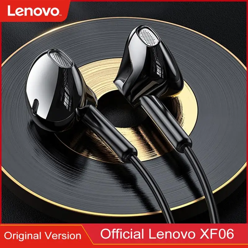 Wired Earphones Original Lenovo XF06 Wired Headphones Noise Canceling In-Ear Headset with Mic Earbuds In-line Control For Phones
Wired Earphones Original Lenovo XF06 Wired Headphones Noise Canceling In-Ear Headset with Mic Earbuds In-line Control For Phones