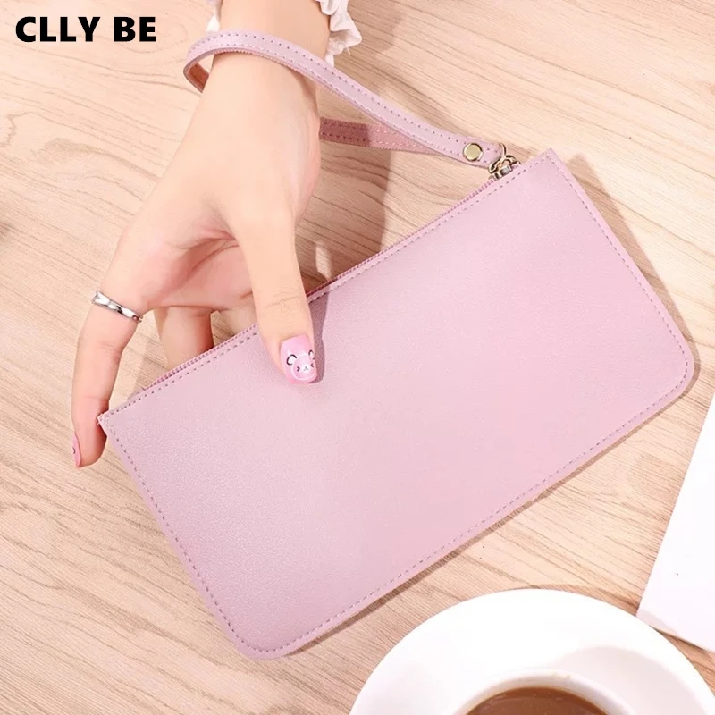 Fashion Leather Wallet Women Solid Color Long Ladies Purse Card Holder Tassel Women Wallets Zipper Coin Phone Money Pocket Bag 
Fashion Leather Wallet Women Solid Color Long Ladies Purse Card Holder Tassel Women Wallets Zipper Coin Phone Money Pocket Bag
