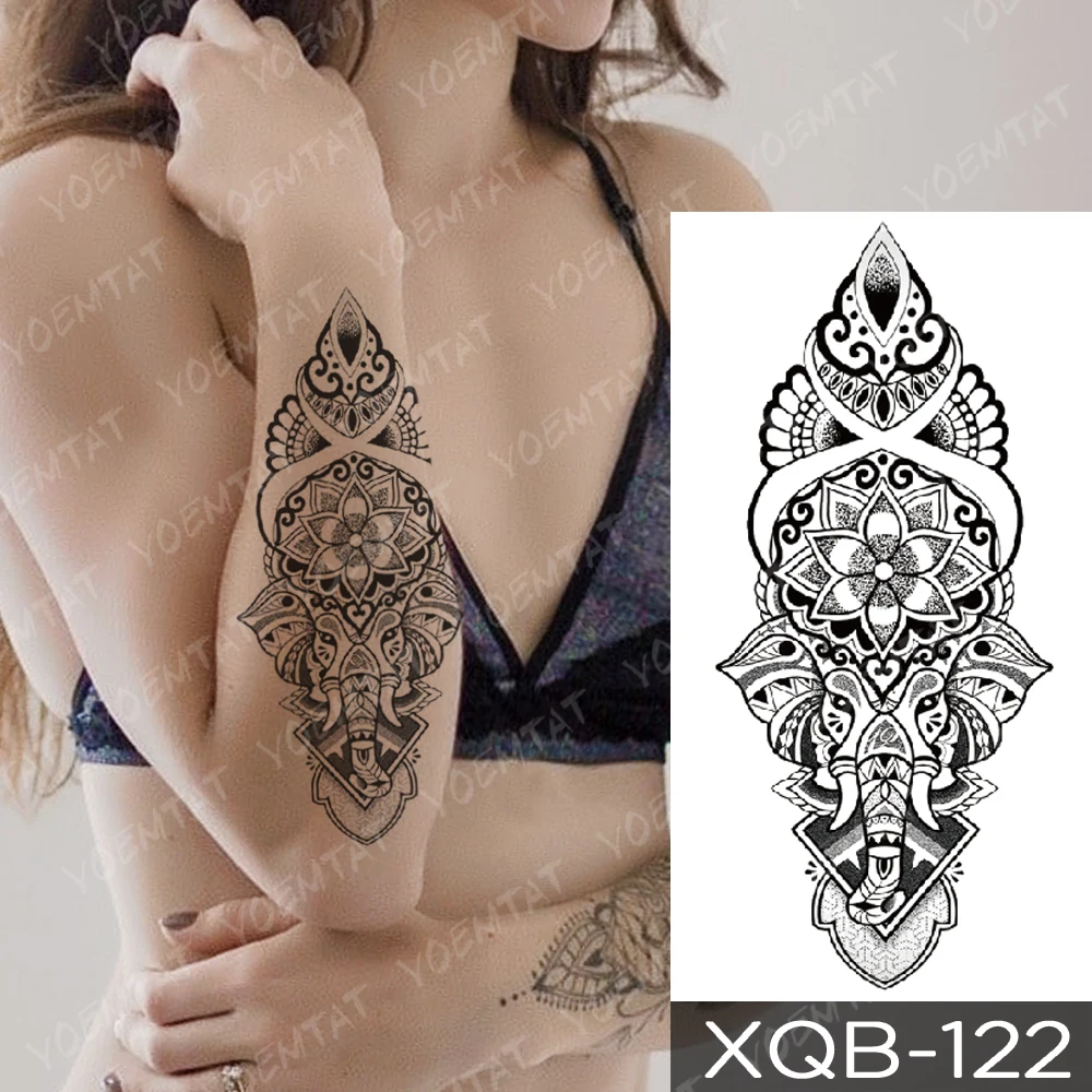 Waterproof Temporary Tattoo Sticker Mandala Indian Sanskrit Flash Tattoos Lotus Totem Body Art Arm Fake Tatoo Women Men
Waterproof Temporary Tattoo Sticker Mandala Indian Sanskrit Flash Tattoos Lotus Totem Body Art Arm Fake Tatoo Women Men