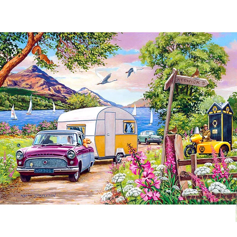 5D Diamond Embroidery Needlework Kit "Vacation Scenery" Diy Square/Round Diamond Painting Cross Stitch Home Decoration Gift
5D Diamond Embroidery Needlework Kit "Vacation Scenery" Diy Square/Round Diamond Painting Cross Stitch Home Decoration Gift