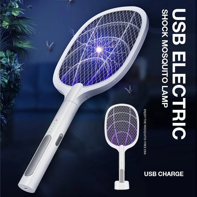 USB Electric Shock Mosquito Lamp Mosquito Swatter Fly Swatter Portable Handheld Three-Layer Fly Swatter USB Charging Cable
USB Electric Shock Mosquito Lamp Mosquito Swatter Fly Swatter Portable Handheld Three-Layer Fly Swatter USB Charging Cable