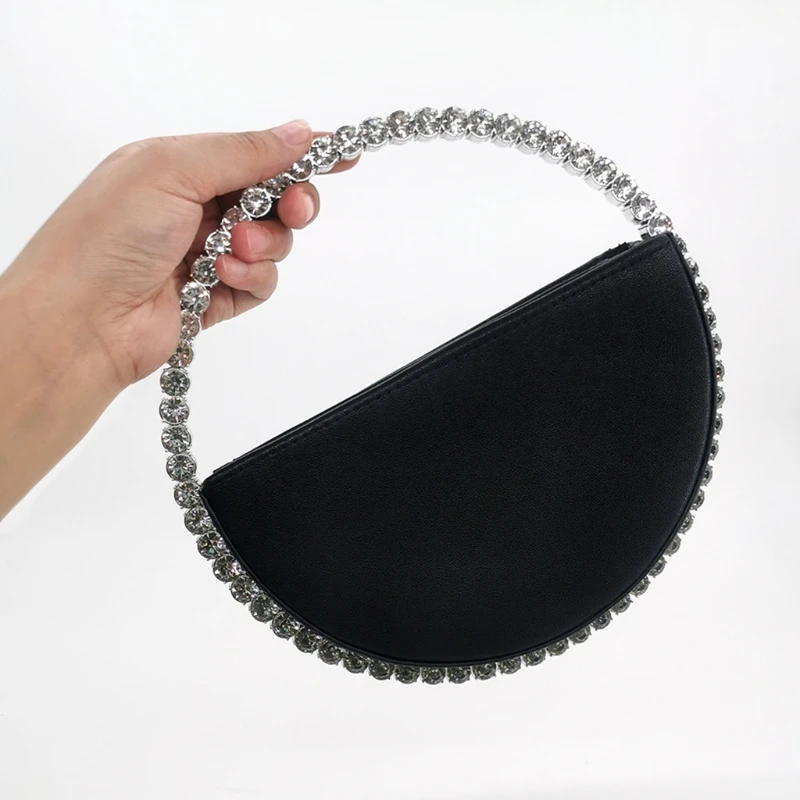 Fashion Circular Evening Bag for Women Rhinestone Handbags Ladies Party Clutch
Fashion Circular Evening Bag for Women Rhinestone Handbags Ladies Party Clutch