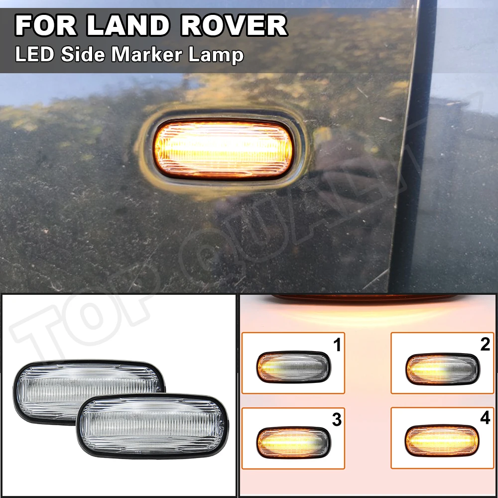 For Land Rover Discovery 2 1999-2004 Defender TD5 Freelander 1 2002-2005 Sequential Dyanmic Arrow Smoked LED Side Marker Light
For Land Rover Discovery 2 1999-2004 Defender TD5 Freelander 1 2002-2005 Sequential Dyanmic Arrow Smoked LED Side Marker Light