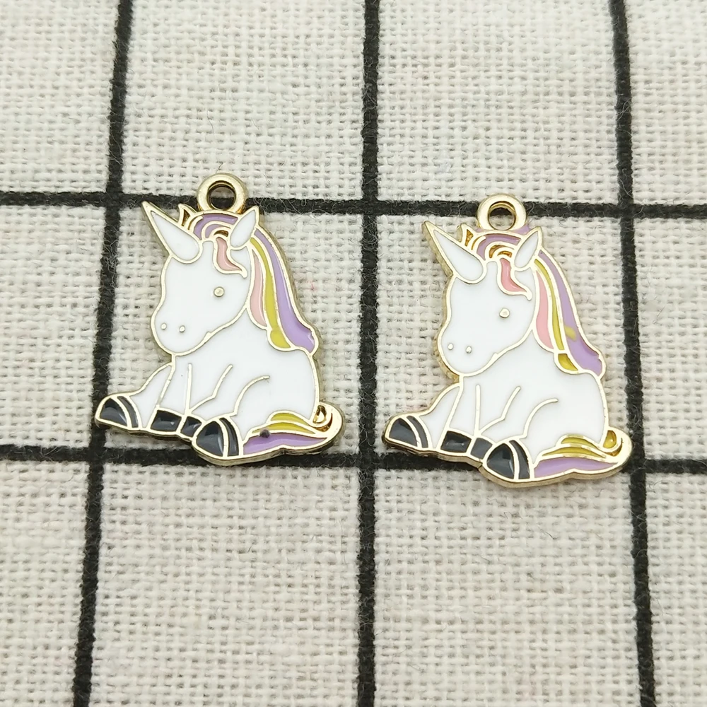 10pcs enamel unicorn charm for jewelry making earring pendant bracelet necklace charms zinc alloy diy finding 18x22mm
10pcs enamel unicorn charm for jewelry making earring pendant bracelet necklace charms zinc alloy diy finding 18x22mm