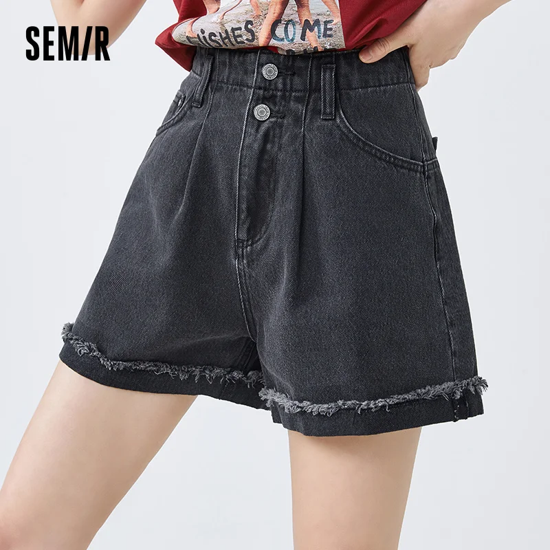 SEMIR Denim Shorts Women Loose Wide-Leg Short Pants Black Super Sexy Flower Bud Fashion Summer Curled Pants
SEMIR Denim Shorts Women Loose Wide-Leg Short Pants Black Super Sexy Flower Bud Fashion Summer Curled Pants