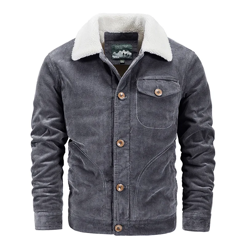 Corduroy Jacket For Men, Plus-Size Cashmere Thickened Jacket, Winter Warm Coat, European And American Casual Men's Wear
Corduroy Jacket For Men, Plus-Size Cashmere Thickened Jacket, Winter Warm Coat, European And American Casual Men's Wear