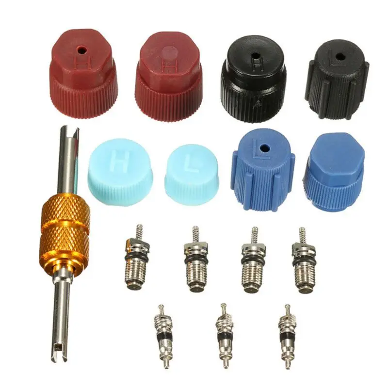 68UF Valve Cores Seal Car Air Conditioning Service AC Charging Port Valve Dust Caps High-pressure Low-pressure AC Valve Caps
68UF Valve Cores Seal Car Air Conditioning Service AC Charging Port Valve Dust Caps High-pressure Low-pressure AC Valve Caps