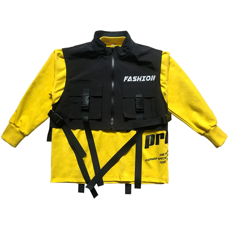 2021 Boys Modern Dance Costumes Fashion Vest Hiphop Suit Girls Jazz Street Dance Clothes Hip Hop Dance Clothes Stage Outfits
2021 Boys Modern Dance Costumes Fashion Vest Hiphop Suit Girls Jazz Street Dance Clothes Hip Hop Dance Clothes Stage Outfits