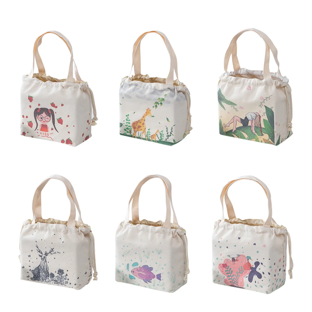 Lunch Bag Lunch Box Thermal Insulated Canvas Tote Pouch Kids School Bento Portable Dinner Container Picnic Food Storage Bags
Lunch Bag Lunch Box Thermal Insulated Canvas Tote Pouch Kids School Bento Portable Dinner Container Picnic Food Storage Bags