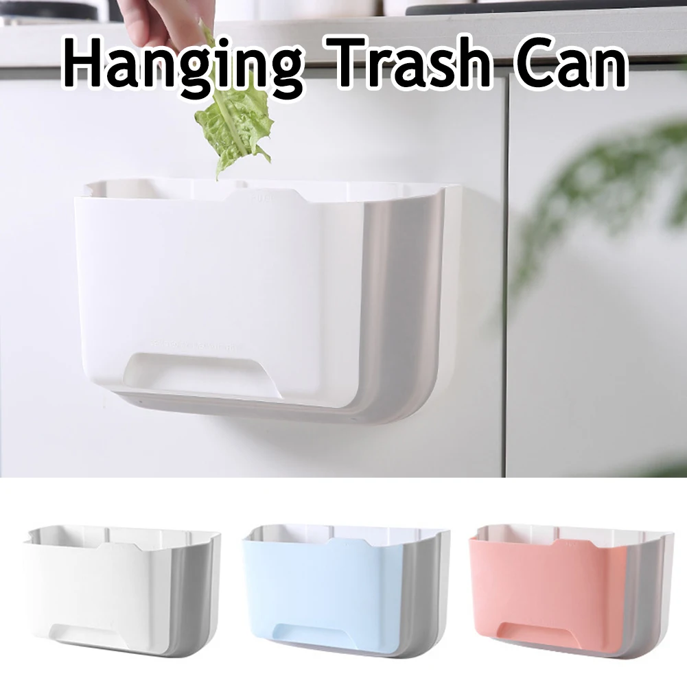 Kitchen Hanging Trash Can Collapsible Mini Garbage Bin Self-Adhesive for Cabinet Door, Kitchen, Bathroom, Car
Kitchen Hanging Trash Can Collapsible Mini Garbage Bin Self-Adhesive for Cabinet Door, Kitchen, Bathroom, Car