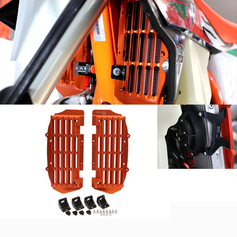 CNC Radiator Grille Grill Protective Guard Cover For 125 250 300 350 400 450 500 EXC EXC-F SX SXF XC XCF XCW XCFW TPI Six Days 
CNC Radiator Grille Grill Protective Guard Cover For 125 250 300 350 400 450 500 EXC EXC-F SX SXF XC XCF XCW XCFW TPI Six Days