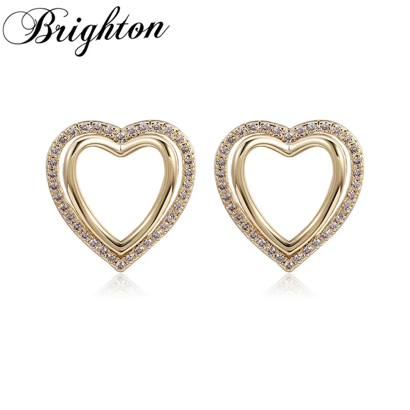 Brighton 2021 Sweet Fashion Simple Crystal Hollow Love Heart Stud Earrings For Women Party Weeding Fashion Jewelry Accessories
Brighton 2021 Sweet Fashion Simple Crystal Hollow Love Heart Stud Earrings For Women Party Weeding Fashion Jewelry Accessories