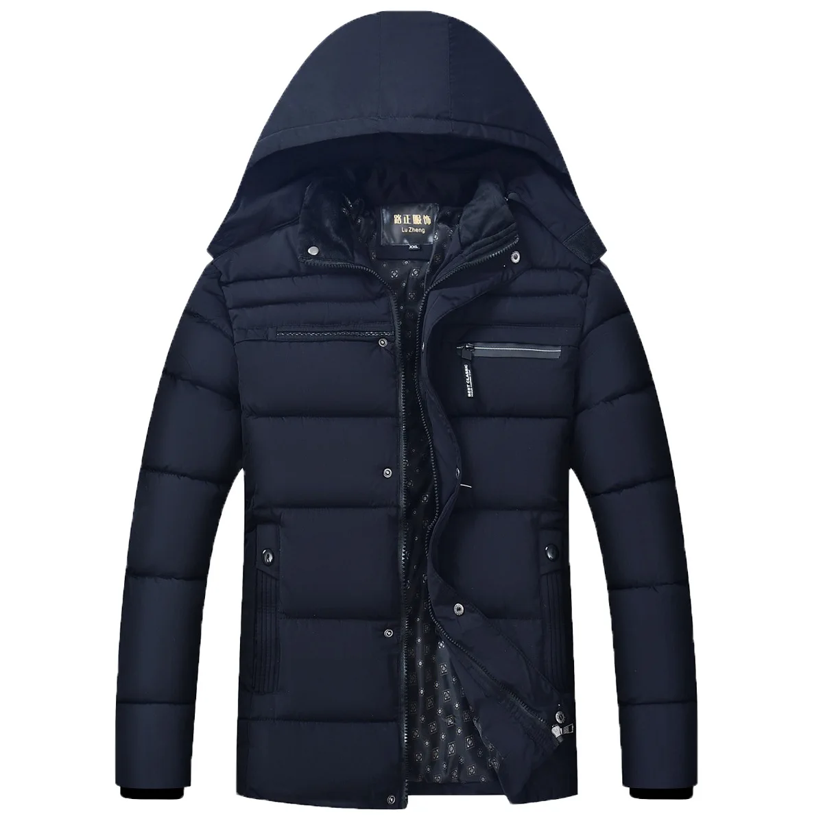 Men's Thickened Cotton Clothes Winter Down Cotton Clothes Hat Casual Coat Men's Parkas Men's Winter Hooded Coat Down Cotton Suit
Men's Thickened Cotton Clothes Winter Down Cotton Clothes Hat Casual Coat Men's Parkas Men's Winter Hooded Coat Down Cotton Suit