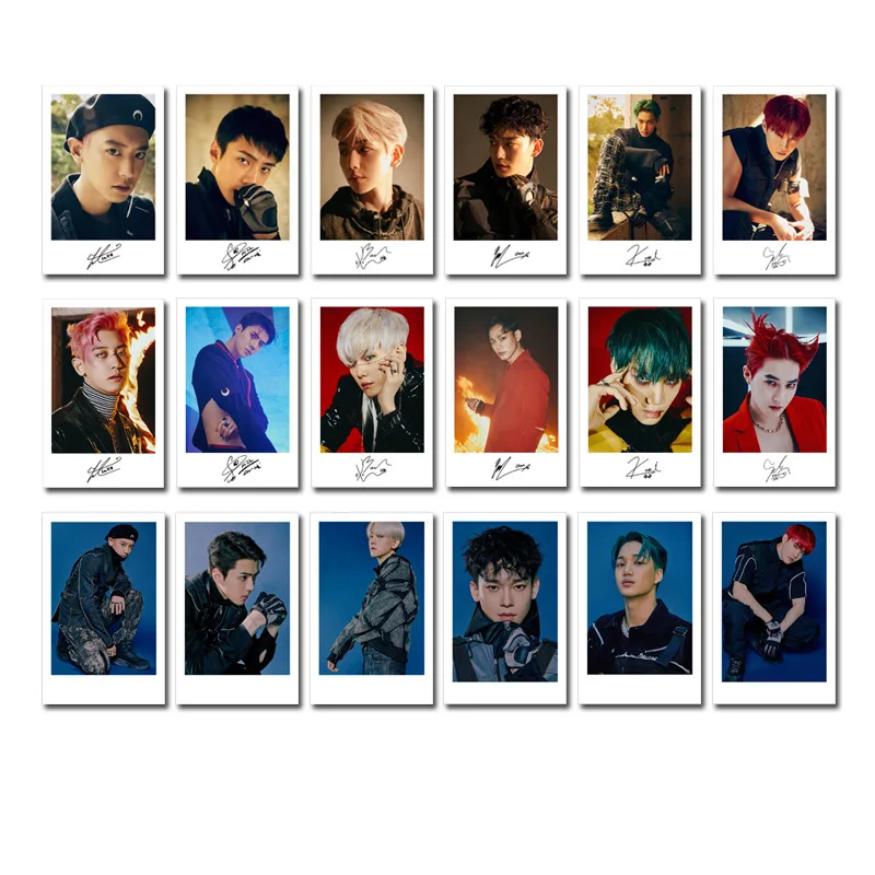 HDPhotocard KPOP EXO 6 й альбом тот же абзац Самостоятельная Подпись карточка Фотокарточка